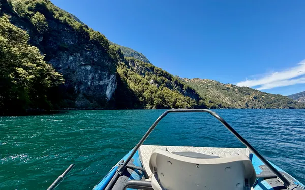 Lago Elizalde from the drift boat